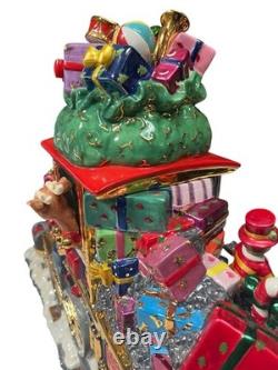 Christopher Radko North Pole Express Cookie Jar Holiday Centerpiece RARE With Box