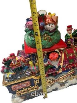 Christopher Radko North Pole Express Cookie Jar Holiday Centerpiece RARE With Box