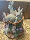 Christopher Radko Rare Blossom Bunnies Cookie Jar Perfect Condition Never Used