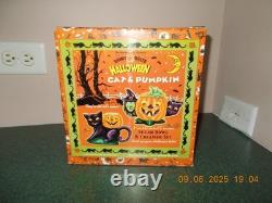 Christopher Radko Shiny Brite Halloween Cat & Pumpkin Sugar Bowl & Creamer Set Christopher Radko Shiny Brite Halloween Cat & Pumpkin Sugar Bowl & Creamer Set