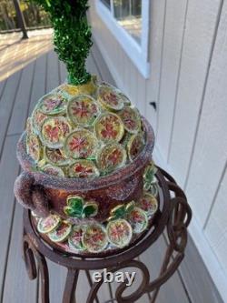 Christopher Radko St. Patricks Day Irish Pot Of Gold Tinsel Tree RETIRED