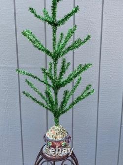 Christopher Radko St. Patricks Day Irish Pot Of Gold Tinsel Tree RETIRED