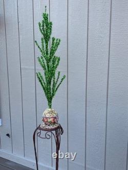 Christopher Radko St. Patricks Day Irish Pot Of Gold Tinsel Tree RETIRED