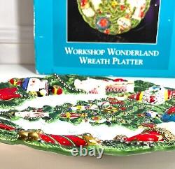 Christopher Radko Workshop Wonderland Wreath Platter WithBox