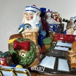 Christopher Radko XL Cookie Jar HOME FOR HOLIDAYS NAUTICAL NICK Santa Christmas