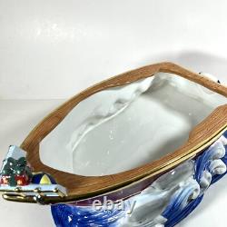 Christopher Radko XL Cookie Jar HOME FOR HOLIDAYS NAUTICAL NICK Santa Christmas