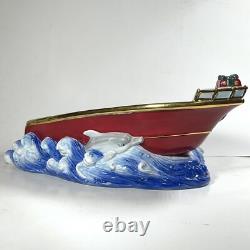 Christopher Radko XL Cookie Jar HOME FOR HOLIDAYS NAUTICAL NICK Santa Christmas