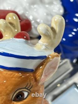 Christopher Radko XL Cookie Jar HOME FOR HOLIDAYS NAUTICAL NICK Santa Christmas