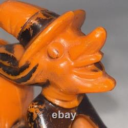 Circa 1940s 1950s Rosbro Halloween Witch On Motorcycle Candy Container 7 Wide Circa 1940s 1950s Rosbro Halloween Witch On Motorcycle Candy Container 7 Wide