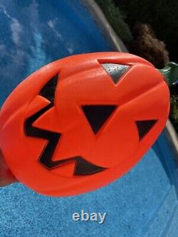 Clean Vintage Halloween Large 21 Orange Pumpkin JOL Empire Blow Mold Light Up