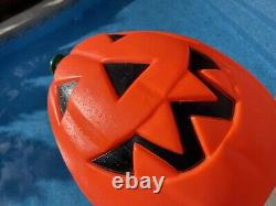 Clean Vintage Halloween Large 21 Orange Pumpkin JOL Empire Blow Mold Light Up