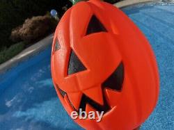 Clean Vintage Halloween Large 21 Orange Pumpkin JOL Empire Blow Mold Light Up