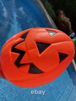 Clean Vintage Halloween Large 21 Orange Pumpkin JOL Empire Blow Mold Light Up