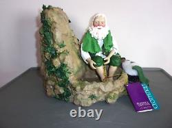 Clothtique Possible Dreams #713430 Irish Santa Woodland Waterfall Figurine