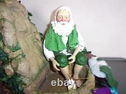 Clothtique Possible Dreams #713430 Irish Santa Woodland Waterfall Figurine