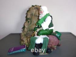 Clothtique Possible Dreams #713430 Irish Santa Woodland Waterfall Figurine