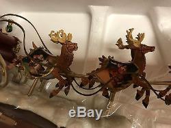 Coca Cola Santa Sleigh & Reindeer Bradford Exchange 2005 #A0429 NIP-COA