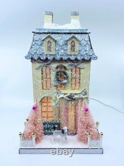 Cody Foster Christmas Light Up House, Glitter House, White Chateau, HOU-307 2024