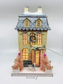 Cody Foster Christmas Light Up House, Glitter House, White Chateau, HOU-307 2024
