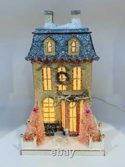 Cody Foster Christmas Light Up House, Glitter House, White Chateau, HOU-307 2024