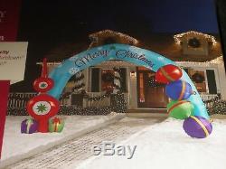 Colossal 18' Gemmy Lighted Ornament Archway Christmas Airblown Inflatable-NEW