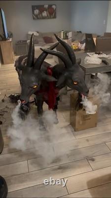 Contaminated Kid the 2-Headed Goat Animatronic Light-Up 4' Halloween Party City