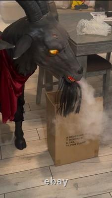 Contaminated Kid the 2-Headed Goat Animatronic Light-Up 4' Halloween Party City