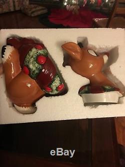 Cookie Jar Christmas Vintage Enesco Rudolph Red Nosed Reindeer Island of Misfits