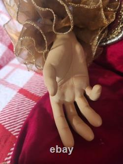 Costco 48 JESTER XL Old World Christmas Velvet Gold Clothing Mardi Gras 776718