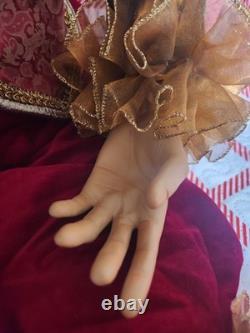 Costco 48 JESTER XL Old World Christmas Velvet Gold Clothing Mardi Gras 776718