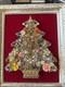 Costume Jewelry Christmas Tree 1970's Vintage (lights Work)