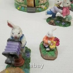 Cottontail Cottages Easter Jubilee Bunny Village 16 pc Set Home Decor Holiday