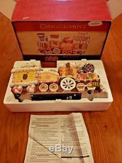 Cracker Barrel Gingerbread Train Gingermint Sweet Collection Fiber Optic