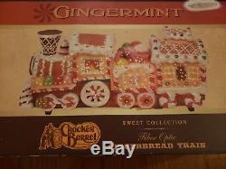 Cracker Barrel Gingerbread Train Gingermint Sweet Collection Fiber Optic