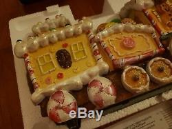 Cracker Barrel Gingerbread Train Gingermint Sweet Collection Fiber Optic