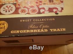 Cracker Barrel Gingerbread Train Gingermint Sweet Collection Fiber Optic