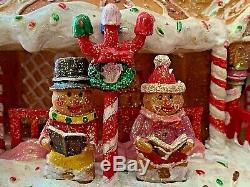 Cracker Barrel Gingermint SWEET COLLECTION Fibre Optic Gingerbread House Rare