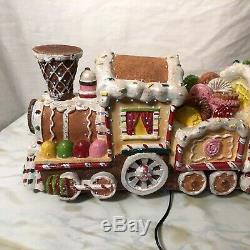 Cracker Barrel Gingermint Train Light Up Gingerbread Train Decoration Christmas