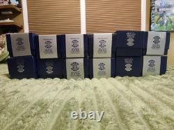 Crown & Rose 12 Days of Christmas Pewter Bells Complete Set In Original Boxes