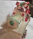 Cute Vintage Christmas Santa & Mrs Claus In Styrofoam Car With Gifts And Decor