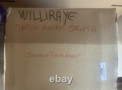 DASH AWAY SANTA Resin Figurine Boxed #WW2887 2010 WILLIRAYE Studios