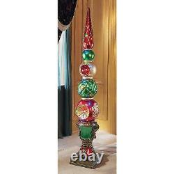 DB477019 Ornament Topiary Illuminated Holiday Statues Over 6 Tall