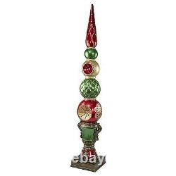 DB477019 Ornament Topiary Illuminated Holiday Statues Over 6 Tall