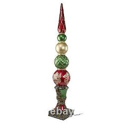DB477019 Ornament Topiary Illuminated Holiday Statues Over 6 Tall