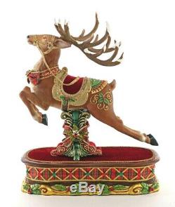 DECORATIVE REINDEER On Box CHRISTMAS 28-928472 NEW MINT! Katherine's Collection