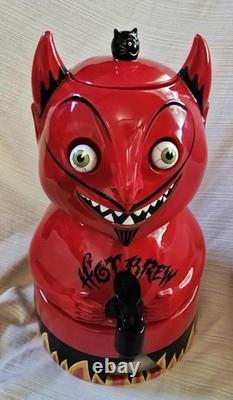 DEPT 56 Halloween Devil Ceramic Beverage Dispenser VIDEO Googly Eyes DEPT 56 Halloween Devil Ceramic Beverage Dispenser VIDEO Googly Eyes