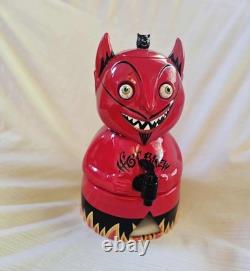 DEPT 56 Halloween Devil Ceramic Beverage Dispenser VIDEO Googly Eyes DEPT 56 Halloween Devil Ceramic Beverage Dispenser VIDEO Googly Eyes