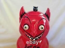 DEPT 56 Halloween Devil Ceramic Beverage Dispenser VIDEO Googly Eyes DEPT 56 Halloween Devil Ceramic Beverage Dispenser VIDEO Googly Eyes