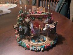 Danbury Mint A Cozy Christmas Eve Yorkshire Terrier UNTESTED NO POWER CORD