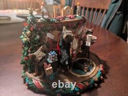 Danbury Mint A Cozy Christmas Eve Yorkshire Terrier UNTESTED NO POWER CORD